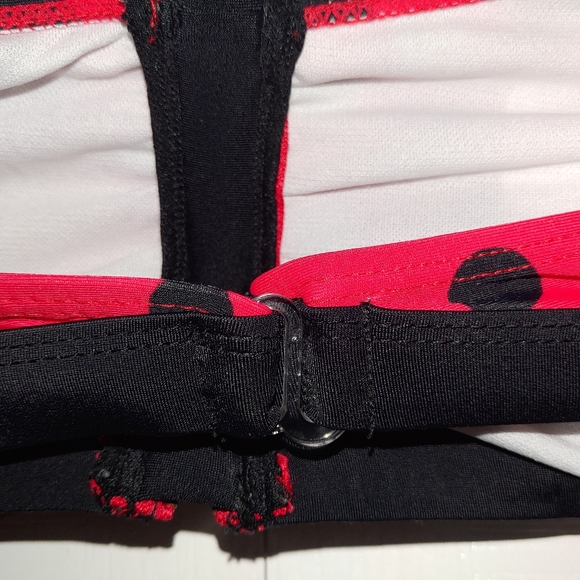 Hello Kitty by Sanrio Bikini Bandeau Top Swimming Suit Swimwear Ladybug Print Lg - Picture 4 of 9